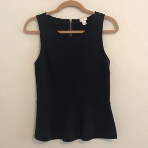 Jcrew peplum tank top